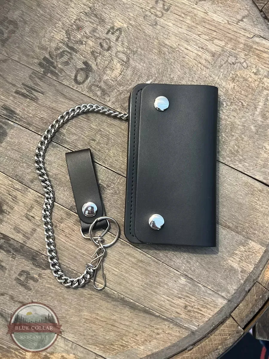 0602401 Biker 2 Pocket Chain Wallet in Black