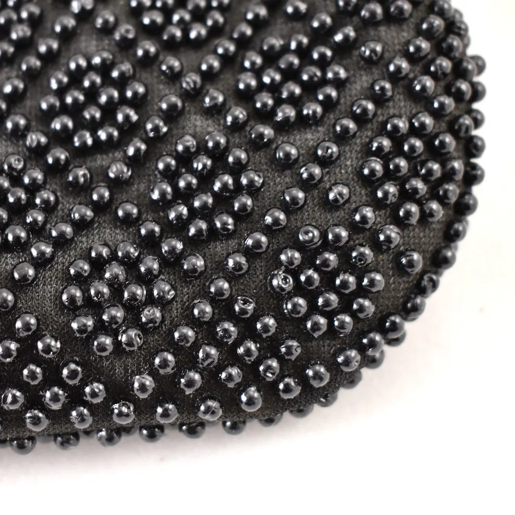 1950s Black Candy Dot Vintage Purse