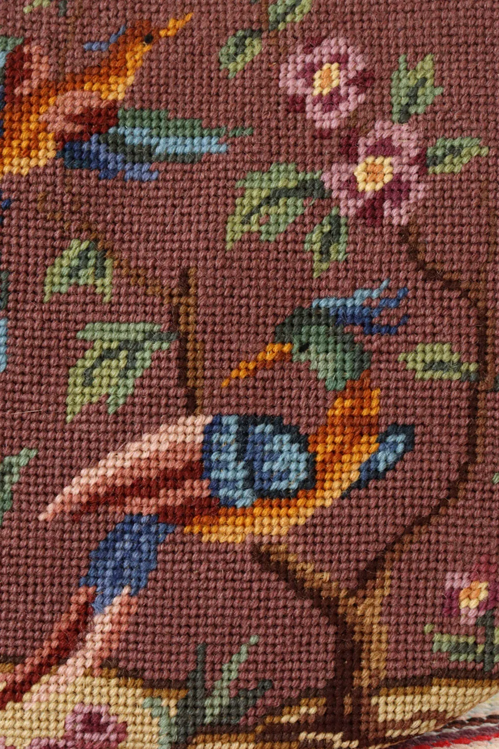 1960s Victorian Needlepoint XL Purse