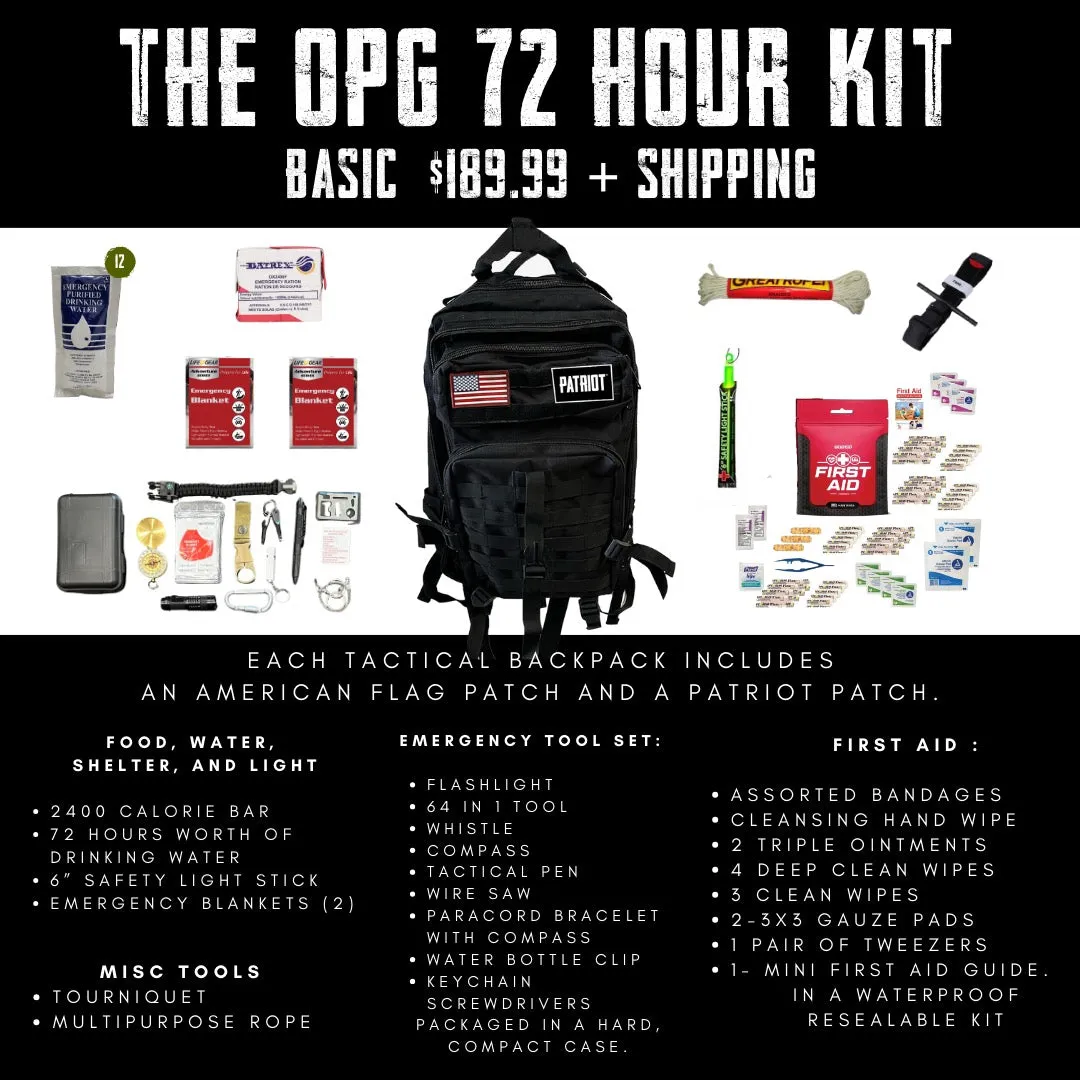 72 Hour Kit/Go Bag