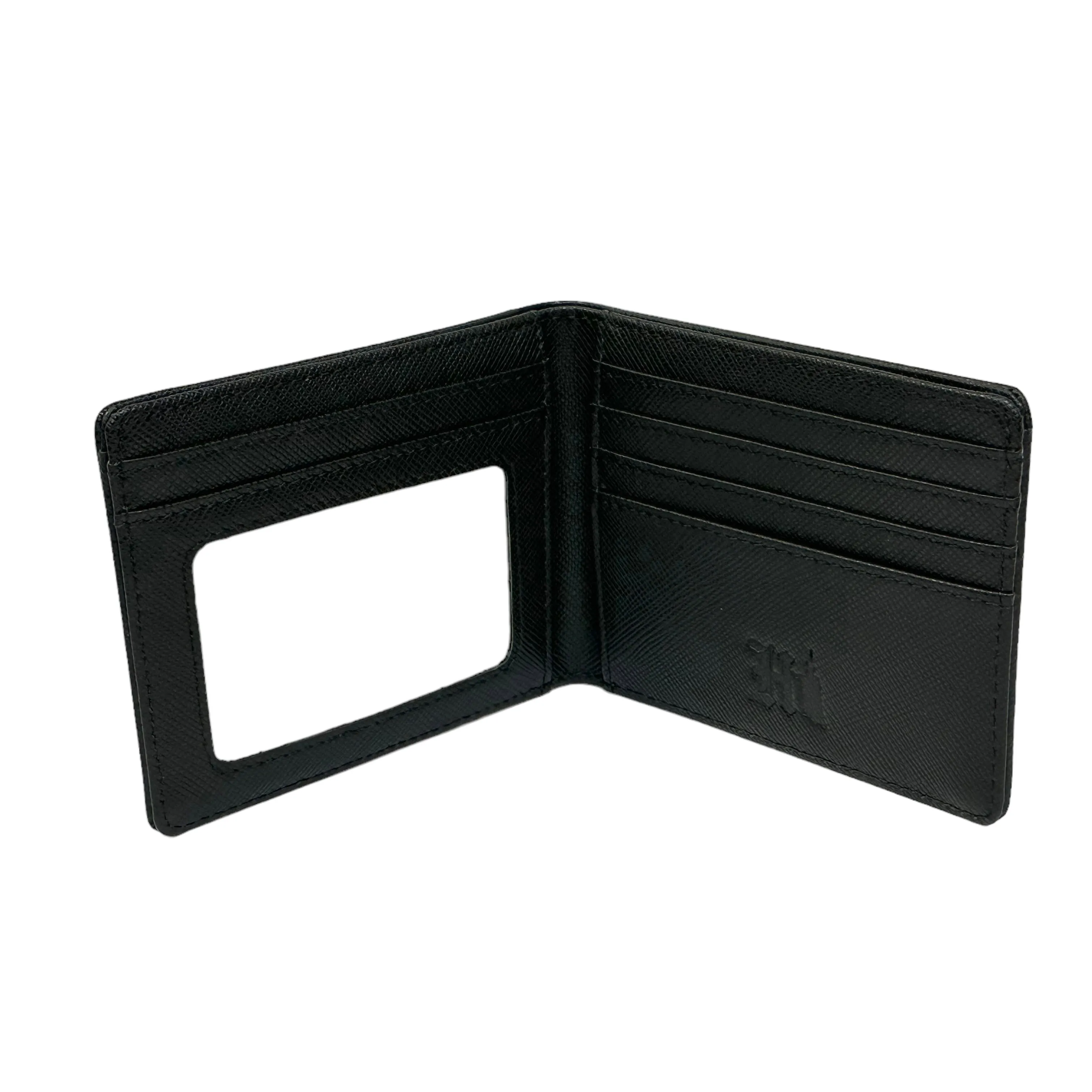 808ALLDAY Black Saffiano Leather Wallet