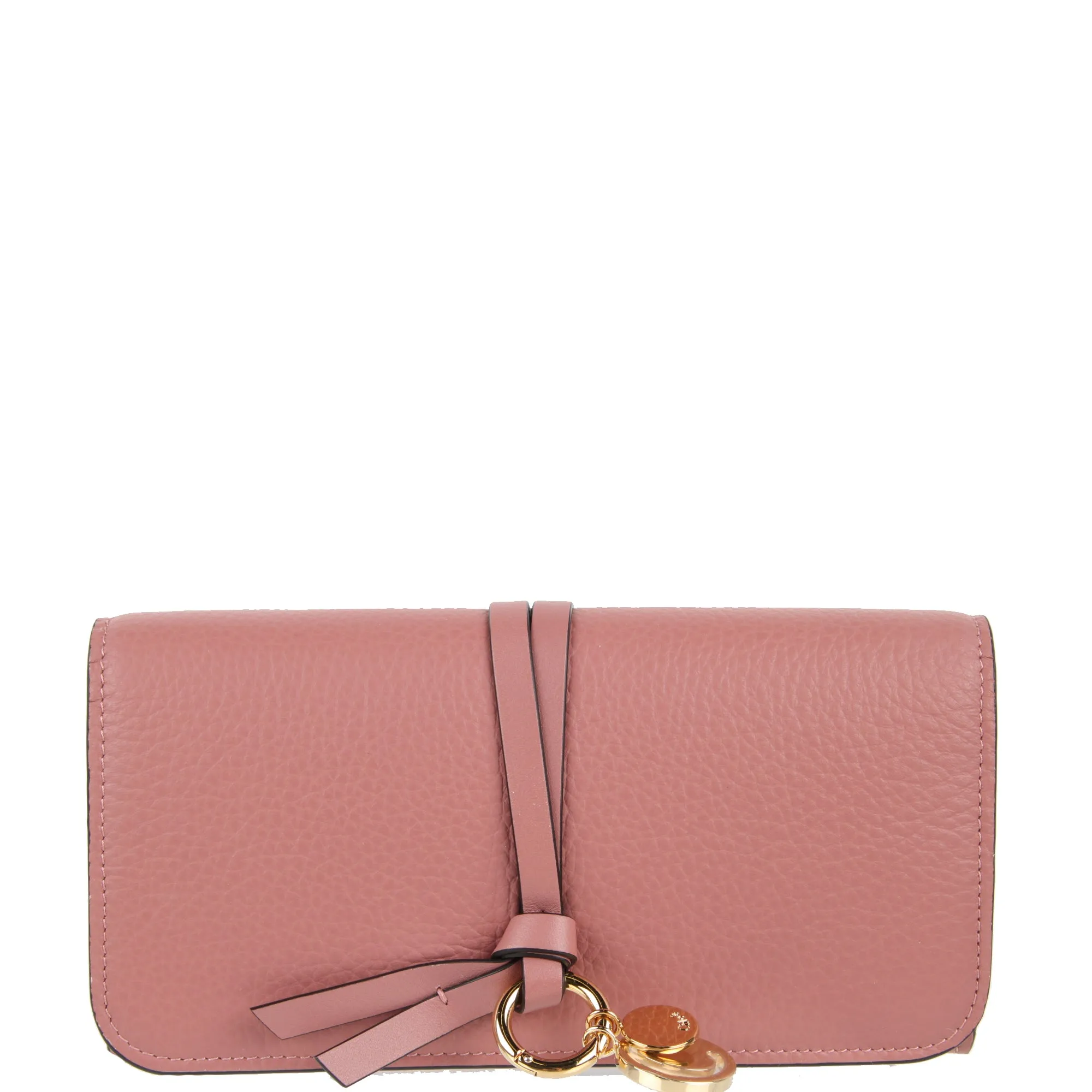 Alphabet Flap Wallet, Rusty Pink