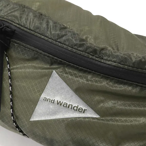 And Wander Sil Waist Bag Khaki