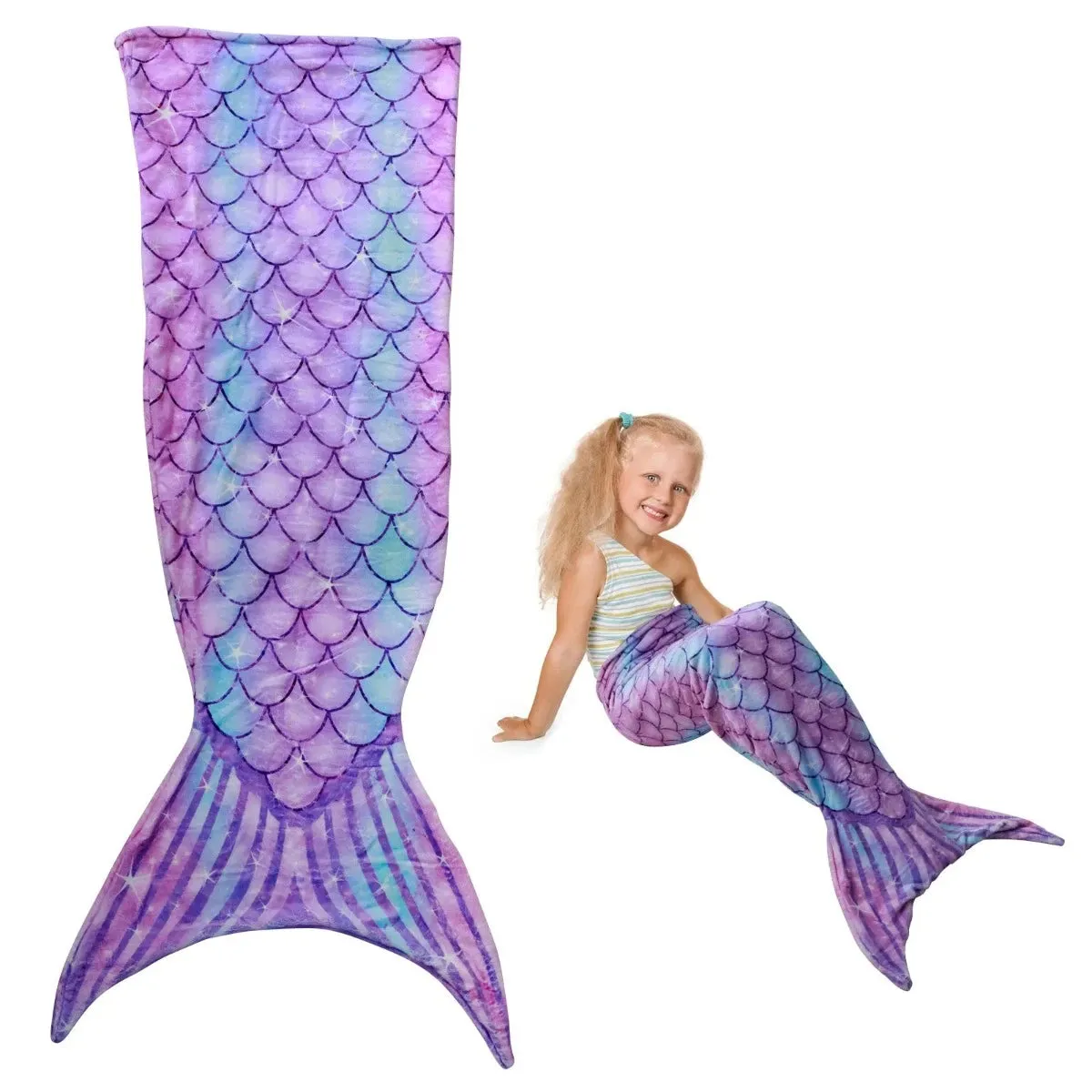 Baby Girl Mermaid Tail Blanket Sleeping Bag