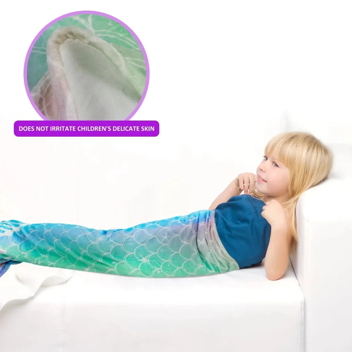 Baby Girl Mermaid Tail Blanket Sleeping Bag