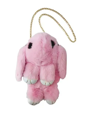 Baby Pink Pom Pom Bunny Purse