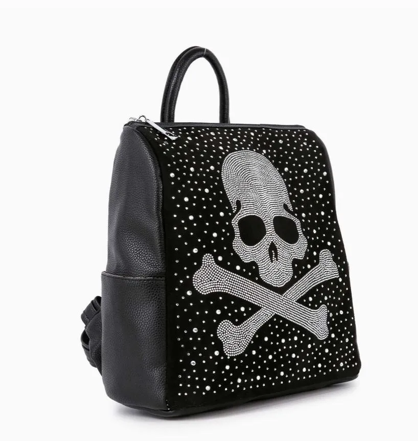 Backpack - Skull Rhinestone