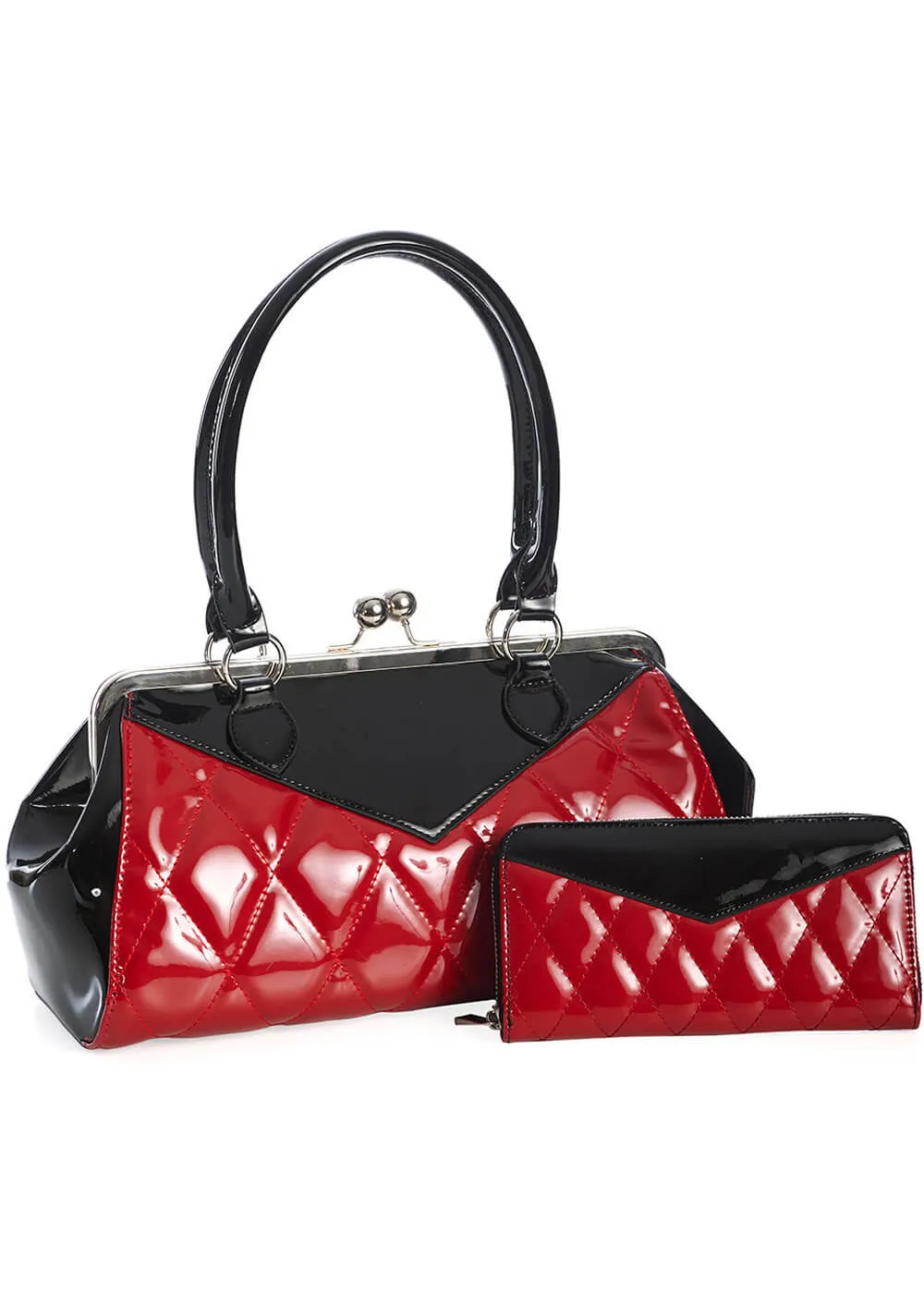 Banned Lilymae Diamond 50's Bag Red