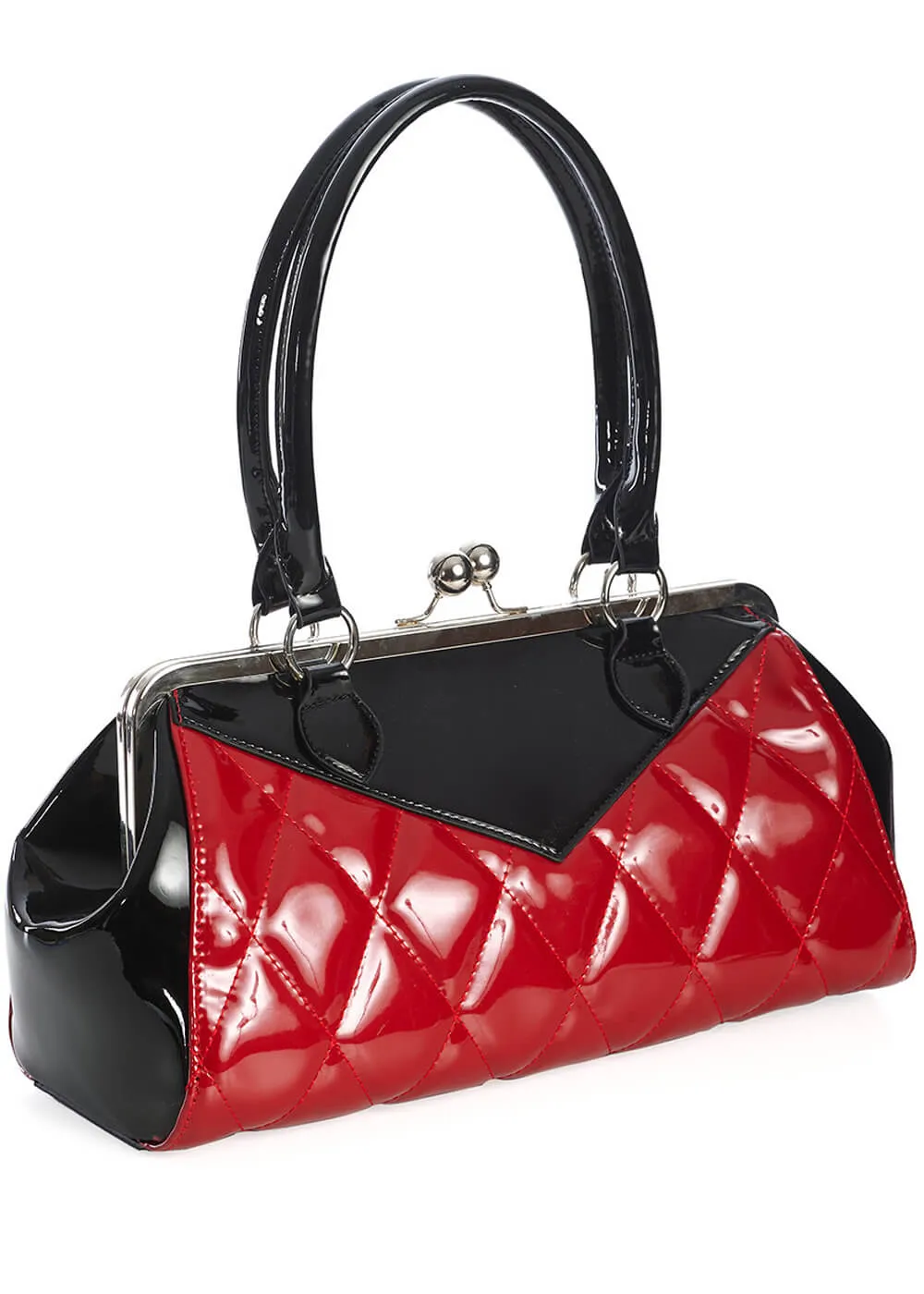 Banned Lilymae Diamond 50's Bag Red