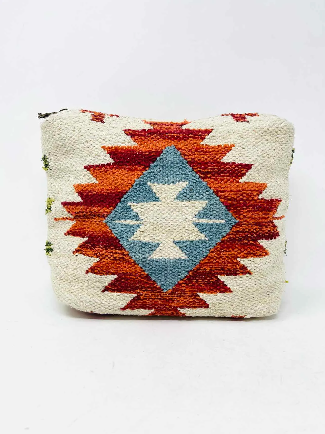 Beige/Red Southwest Woven Purses Crossbody Purse