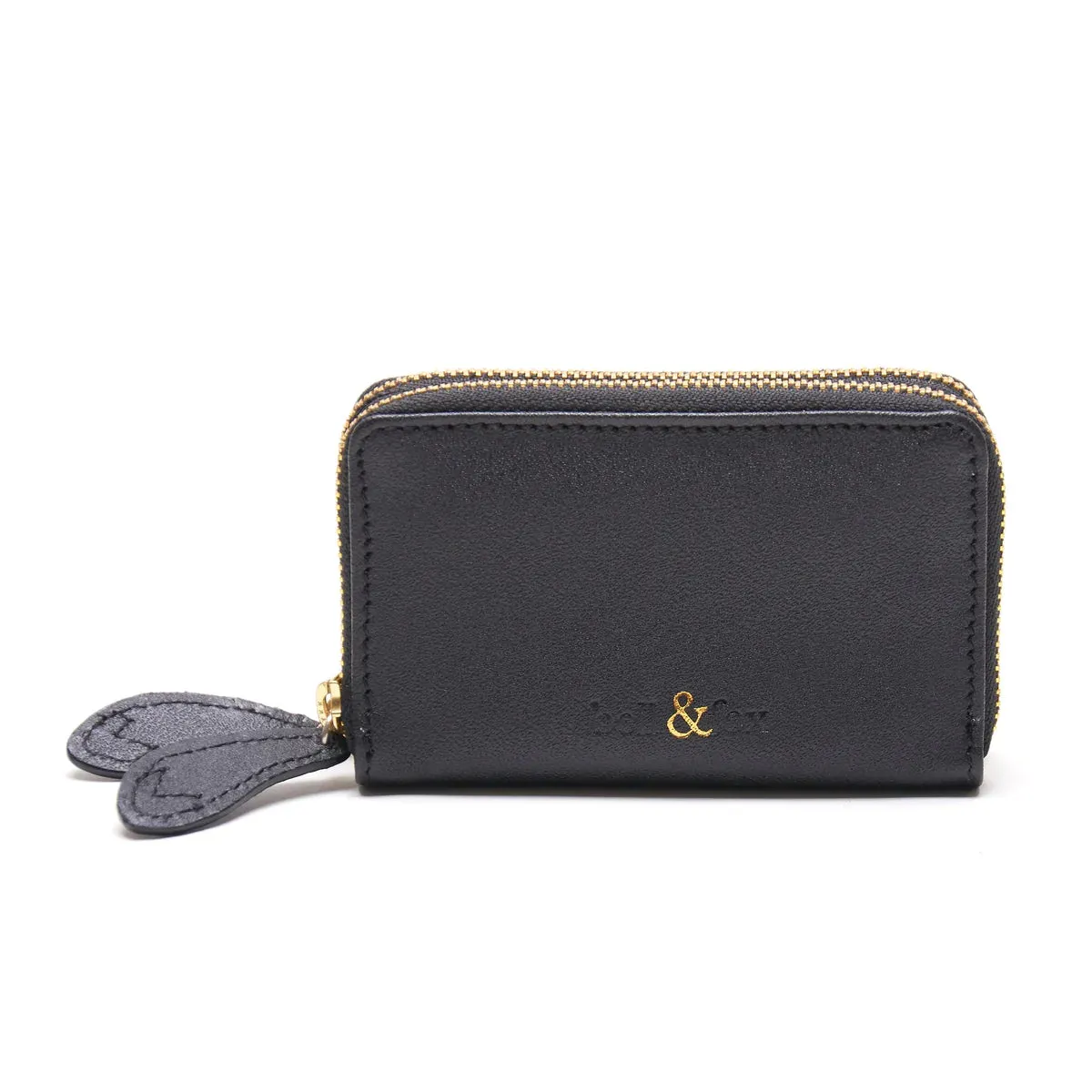 Bell & Fox Ava  Mini Double Zip Purse- Black