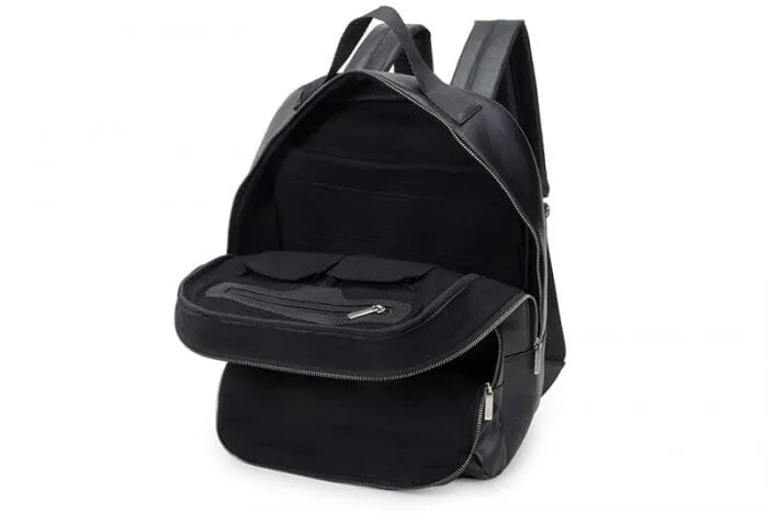 'Berlim' vegan backpack by Ahimsa - black