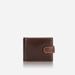 Bifold Wallet With Coin And ID Window, Mocha