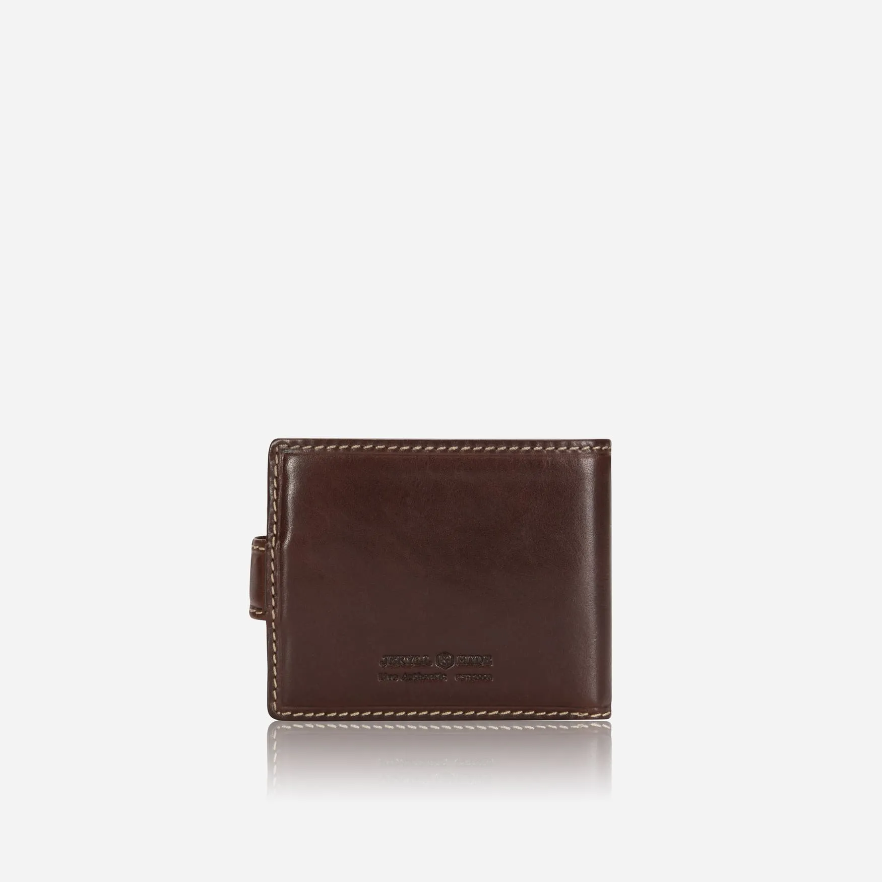 Bifold Wallet With Coin And ID Window, Mocha