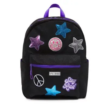 black glitter backpack