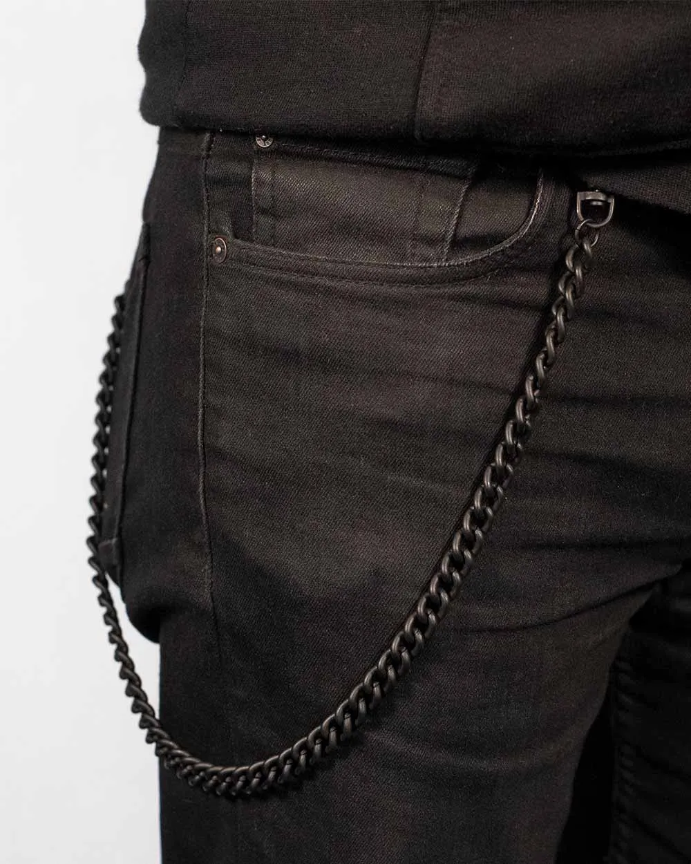 Black Hematite Wallet Chain