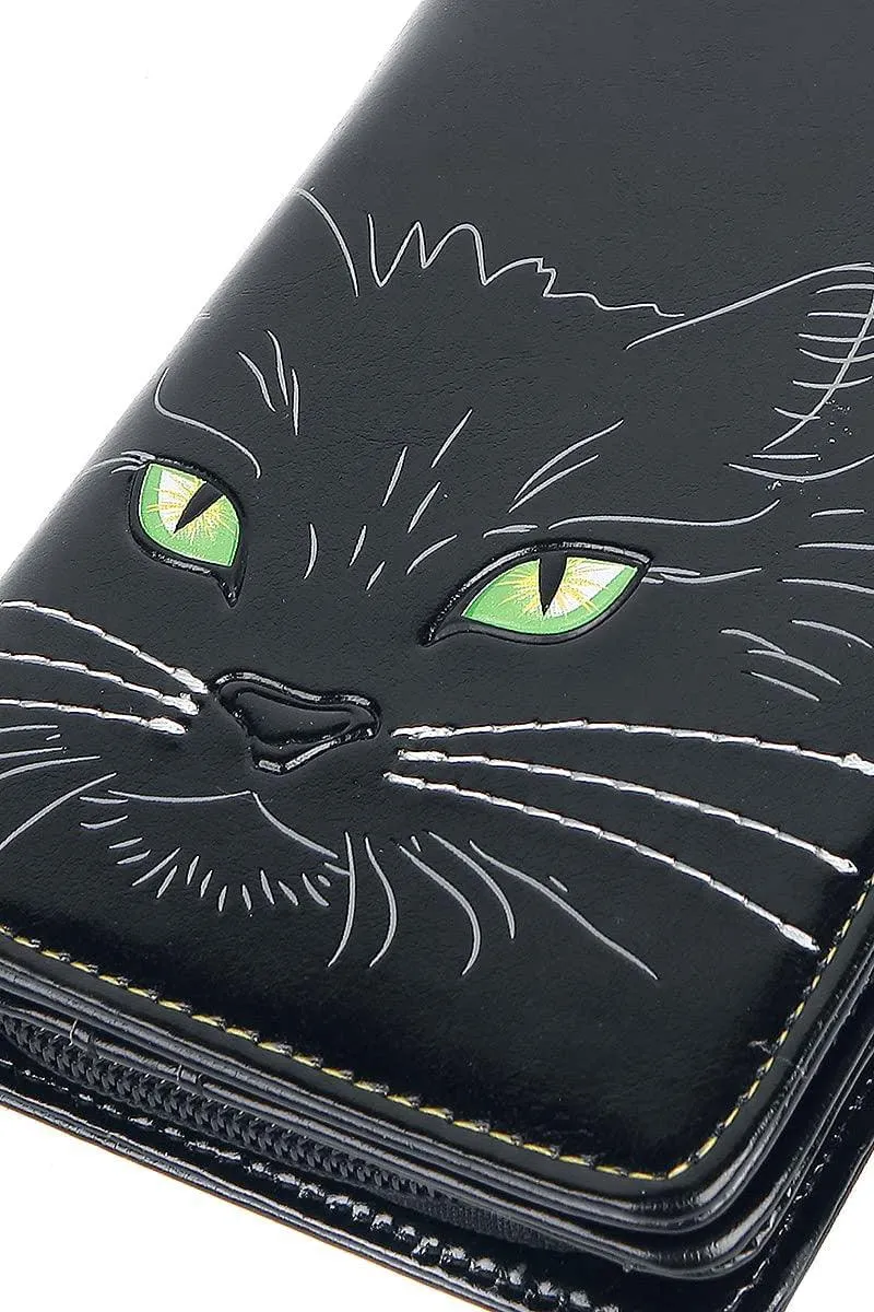 Black Lucky Cat Wallet