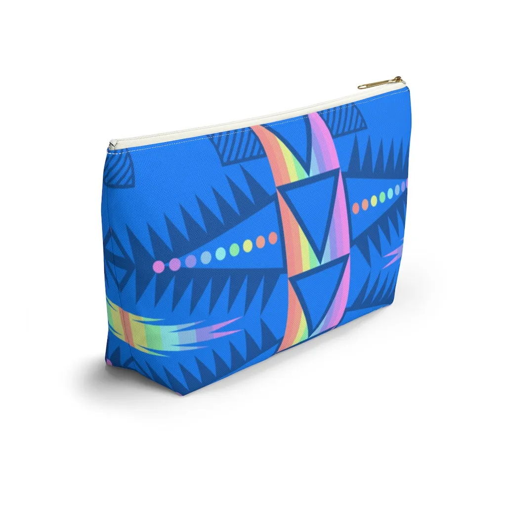 Blue and Pastel Accessory bag