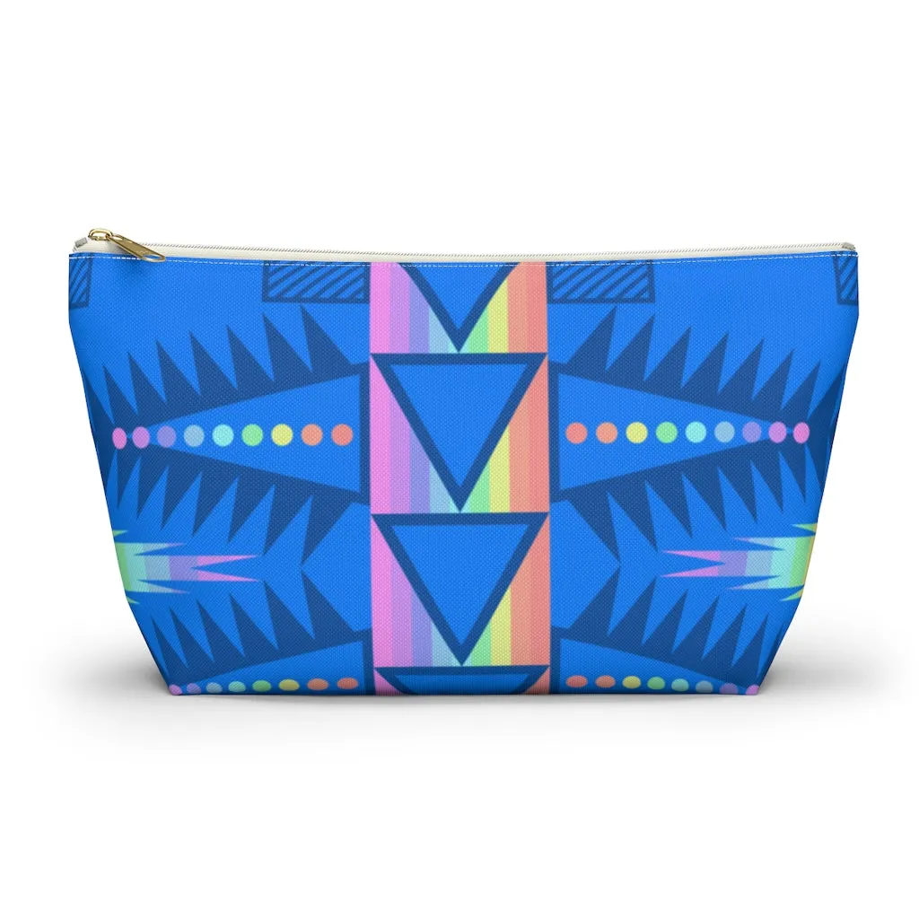 Blue and Pastel Accessory bag