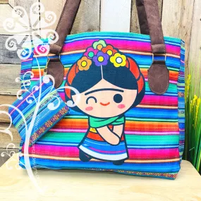 Blue Mix Frida Purse Set- Frida Doll Style