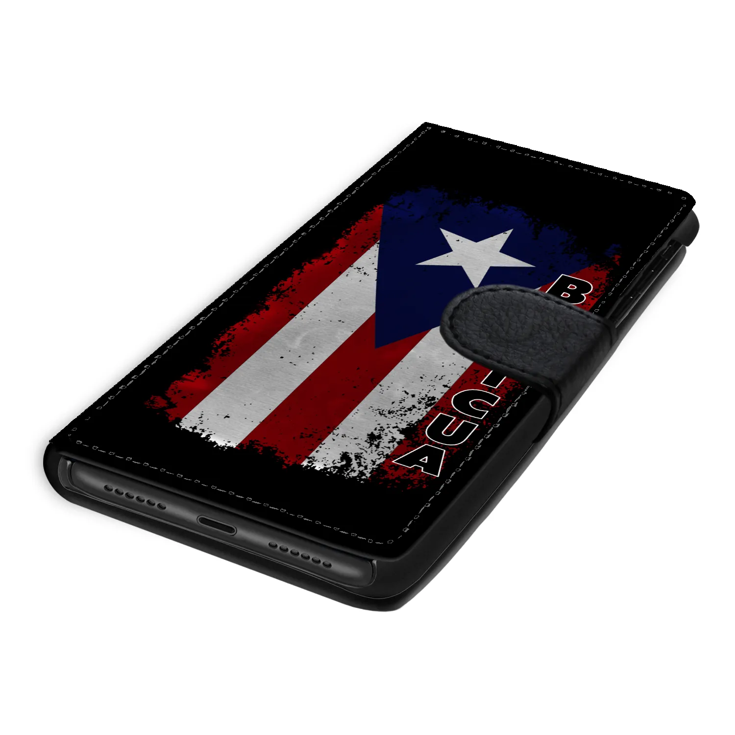 Boricua Distressed Flag Phone Wallet / Case