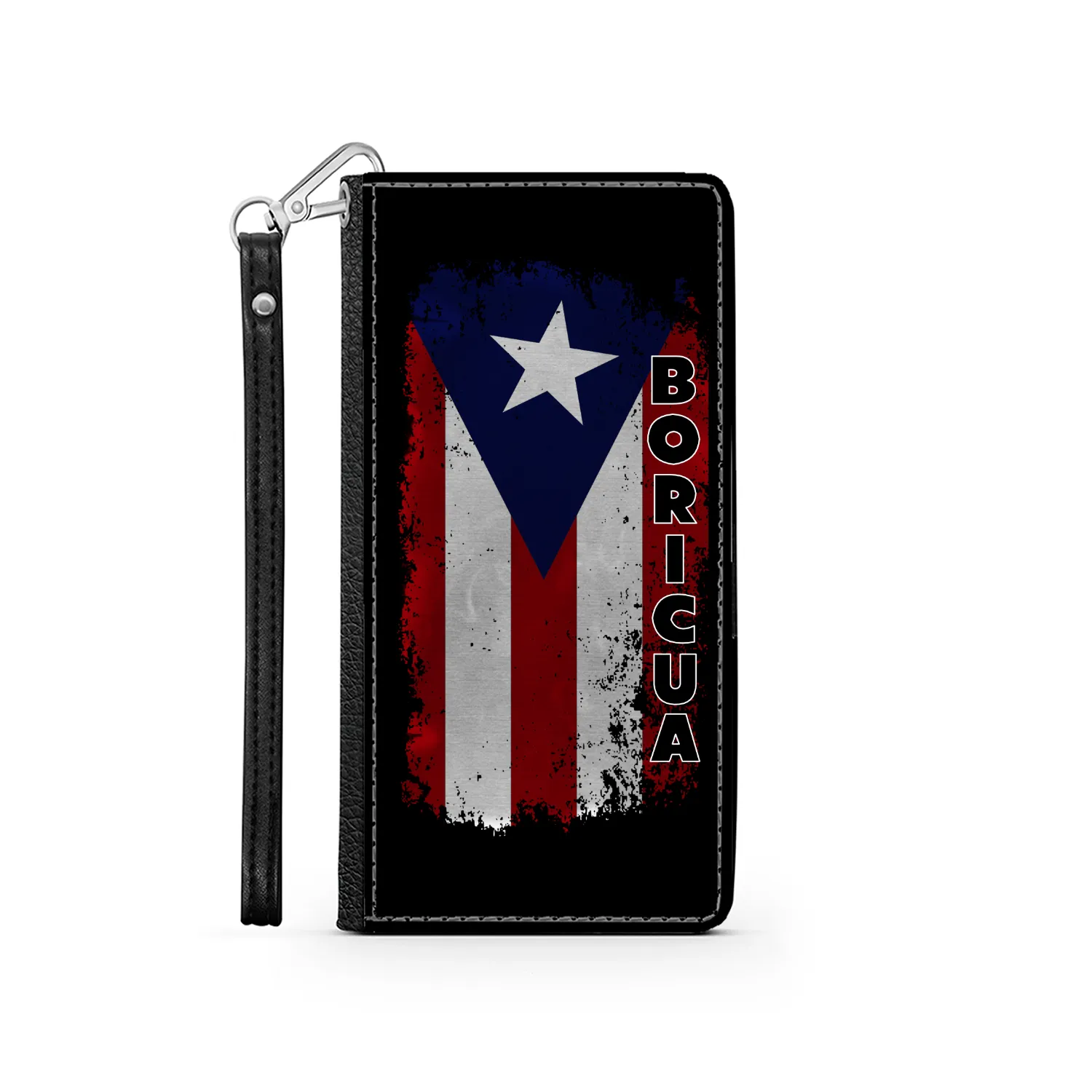 Boricua Distressed Flag Phone Wallet / Case