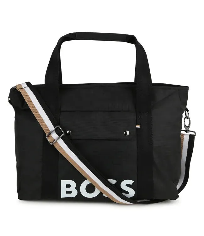 Boss Changing Bag Logo Black