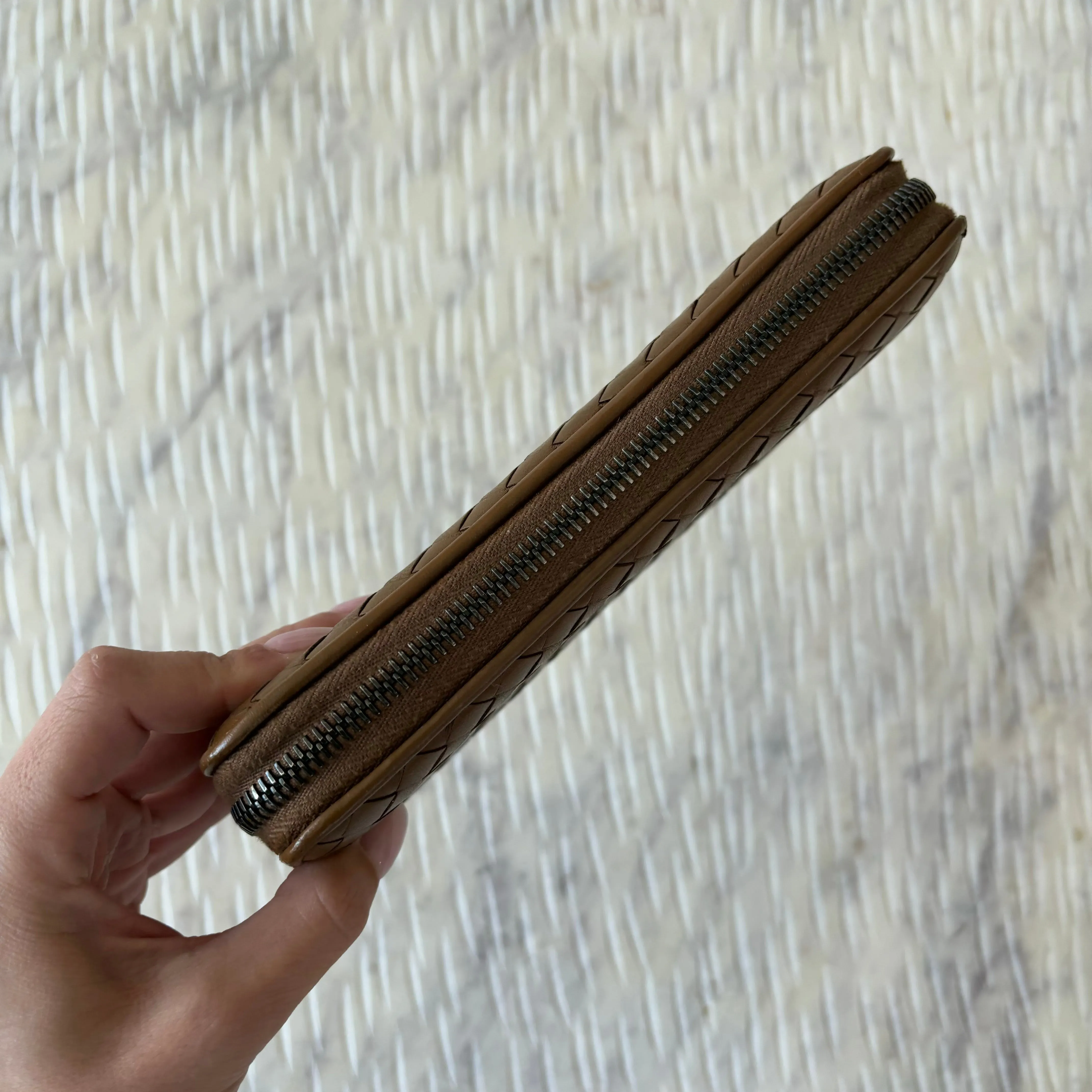 Bottega Veneta Continental Brown Lambskin Wallet