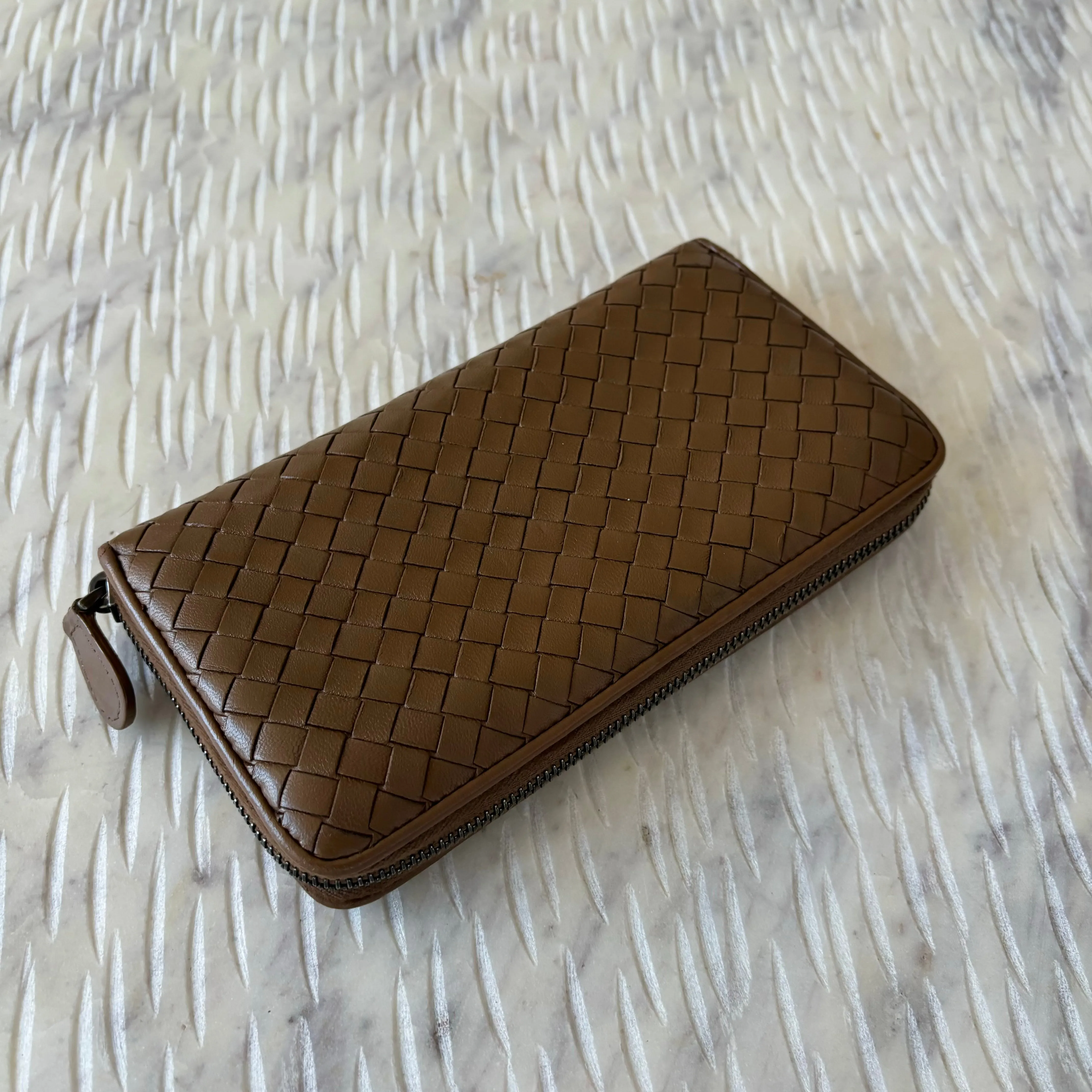 Bottega Veneta Continental Brown Lambskin Wallet