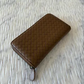 Bottega Veneta Continental Brown Lambskin Wallet