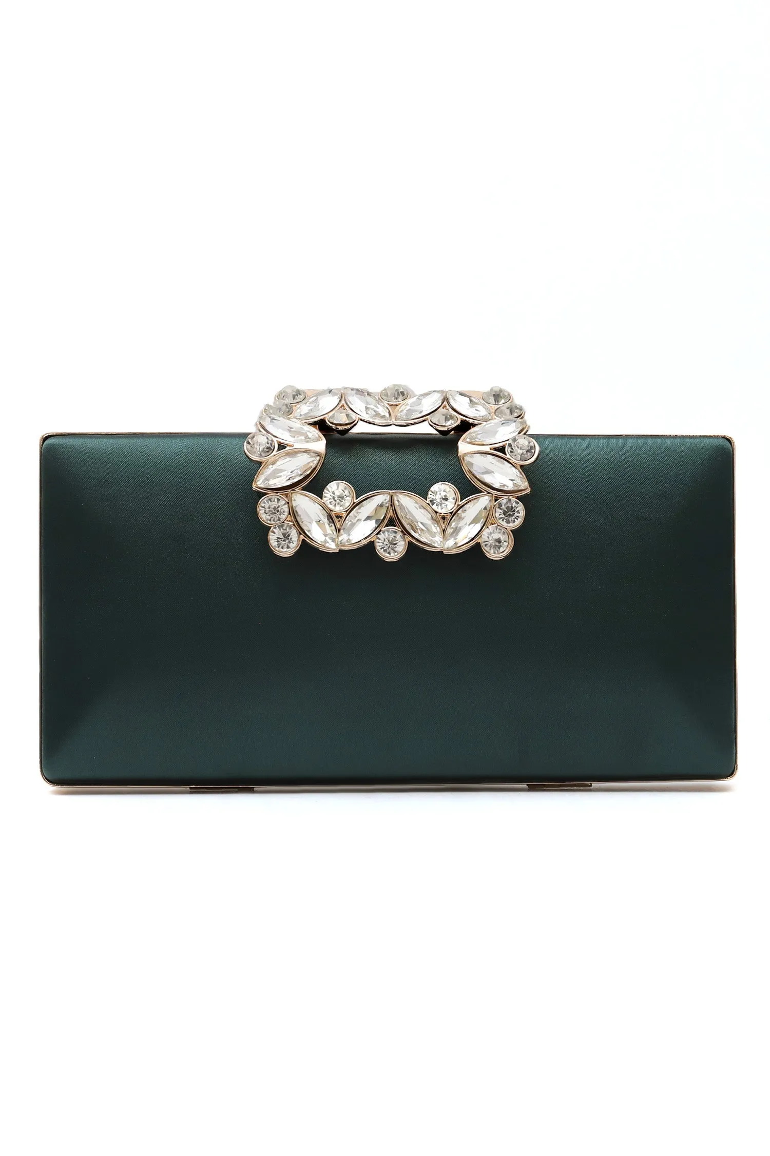 BROOCH PURSE-DARK-GREEN