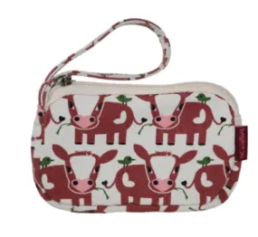 Bungalow 360 - Cow Canvas Clutch Coin Purse