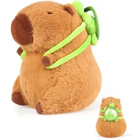 Capybara With Turtle Backpack Plush Toy