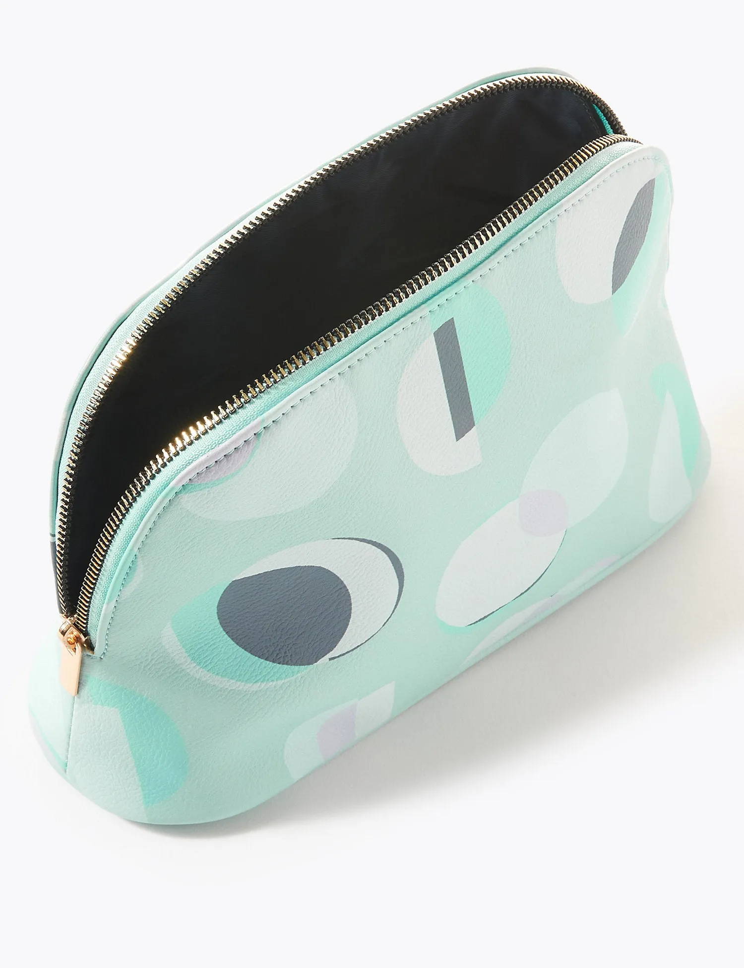 Circle Print Make-up Bag