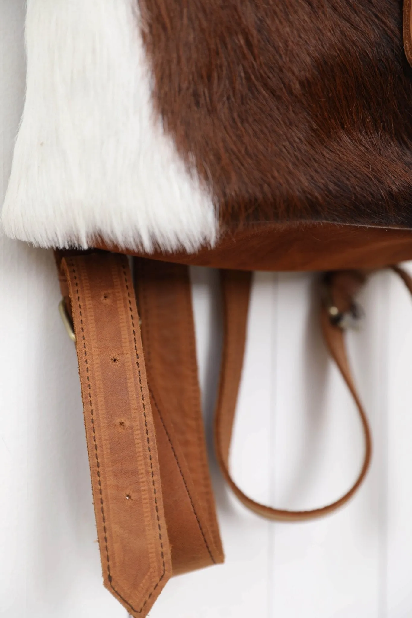 Cowhide Backpack