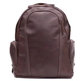 Dark Brown Slim Laptop Backpack