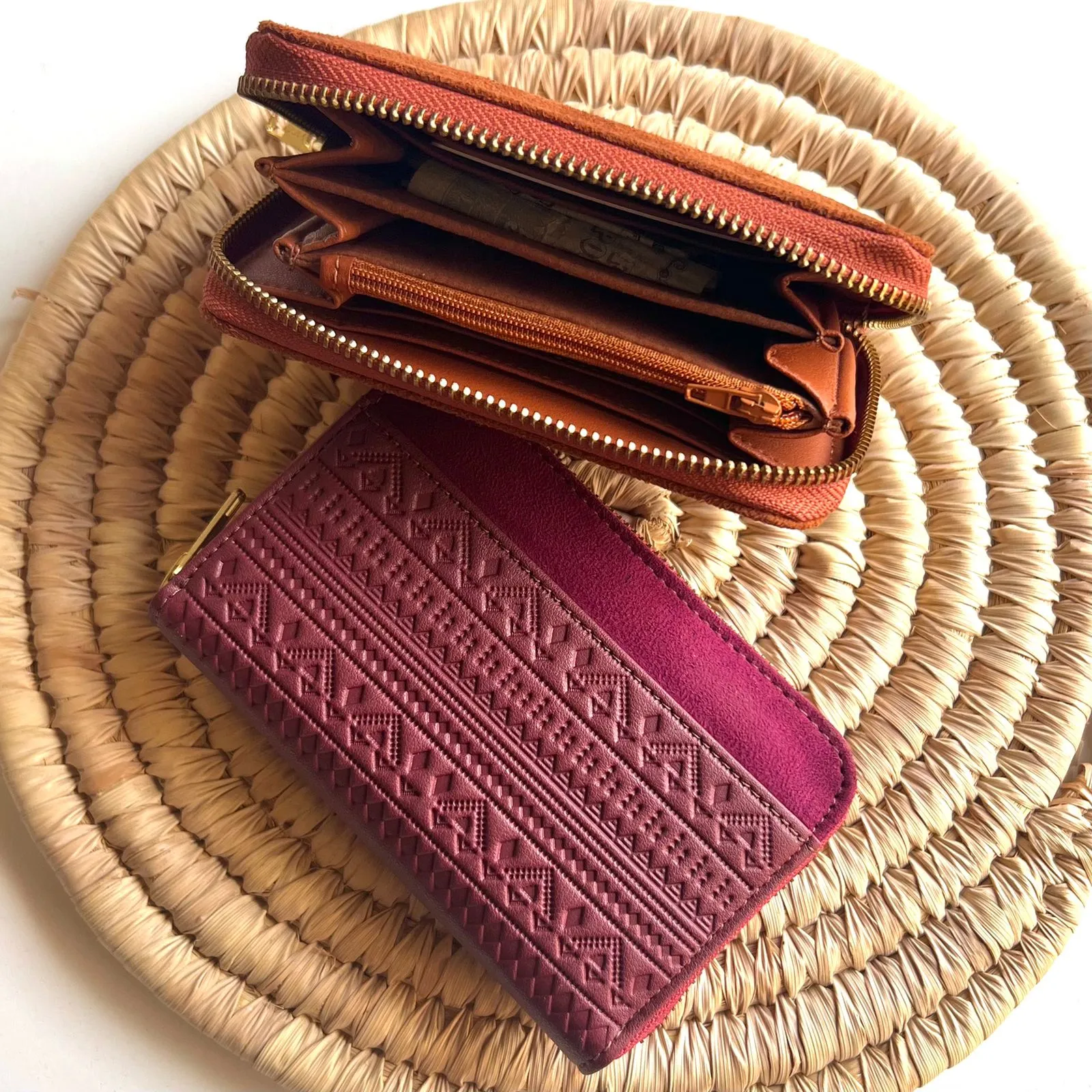 Engraved Boho Wallet Havane