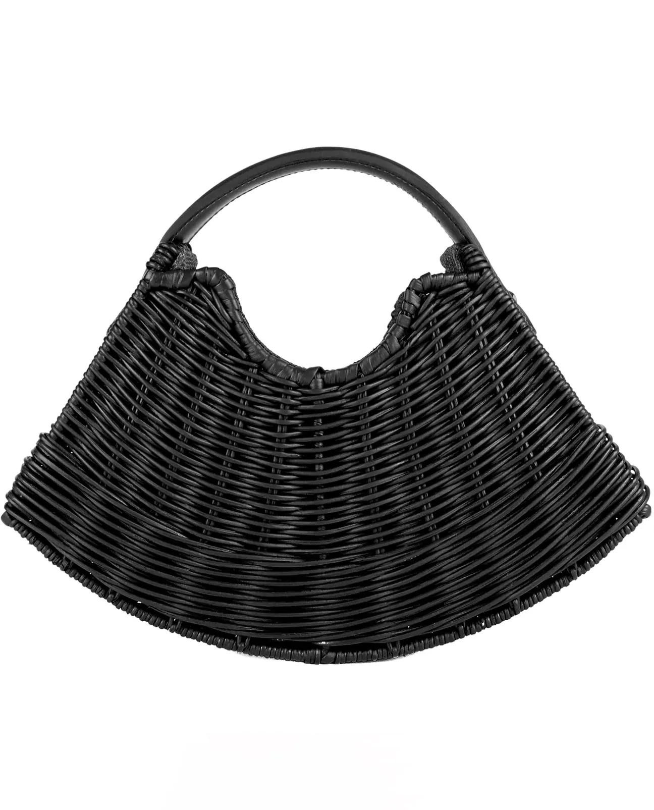 Fan Wicker Wings Bag in Black