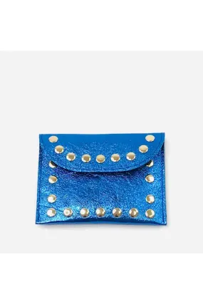 FIFI STUD COIN PURSE BLU ELLETRICO