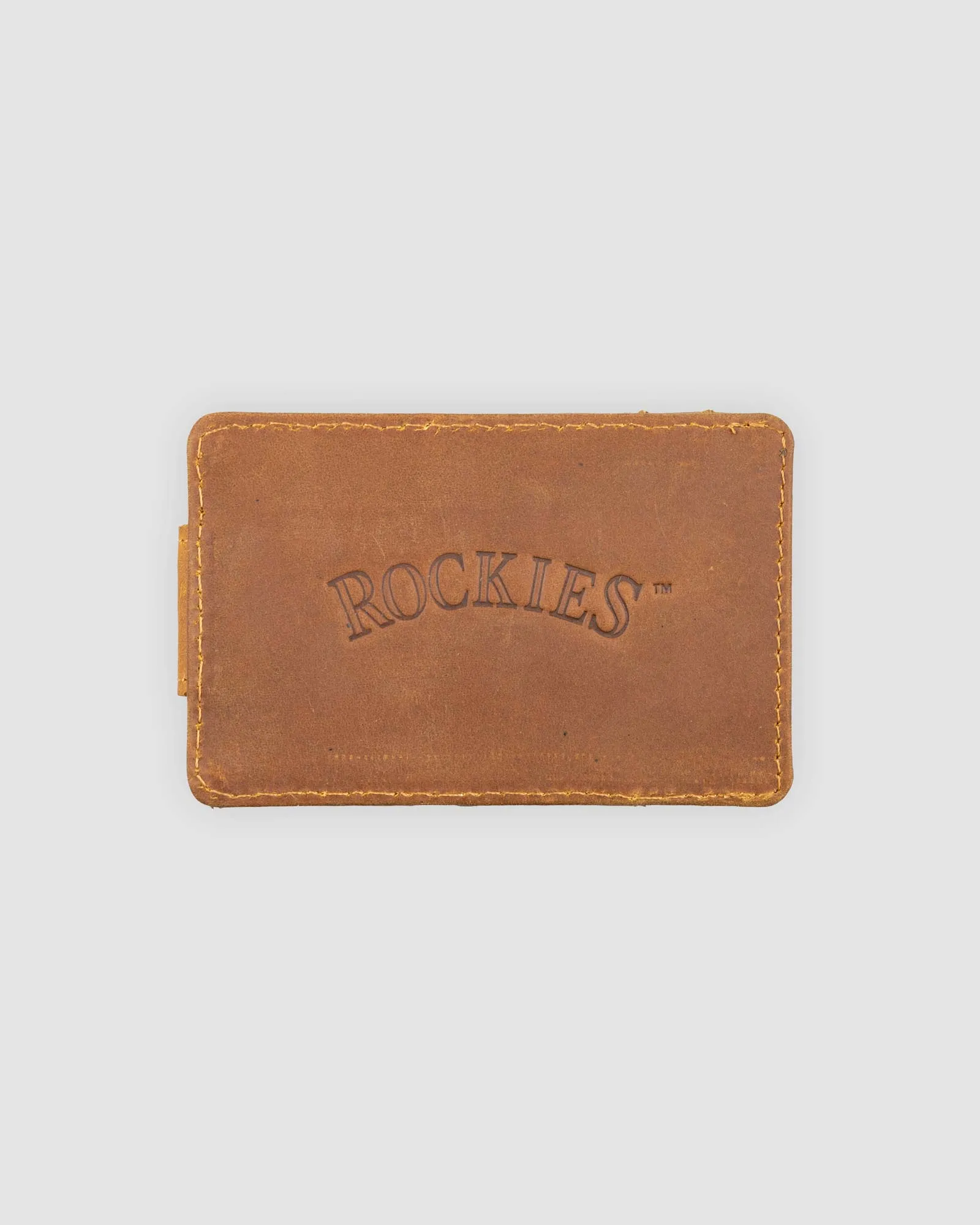 Flag Man Glove Leather Money Clip Wallet - Colorado Rockies