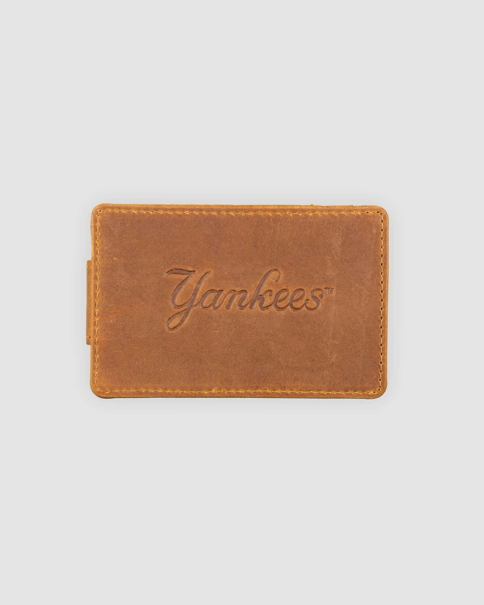 Flag Man Glove Leather Money Clip Wallet - New York Yankees