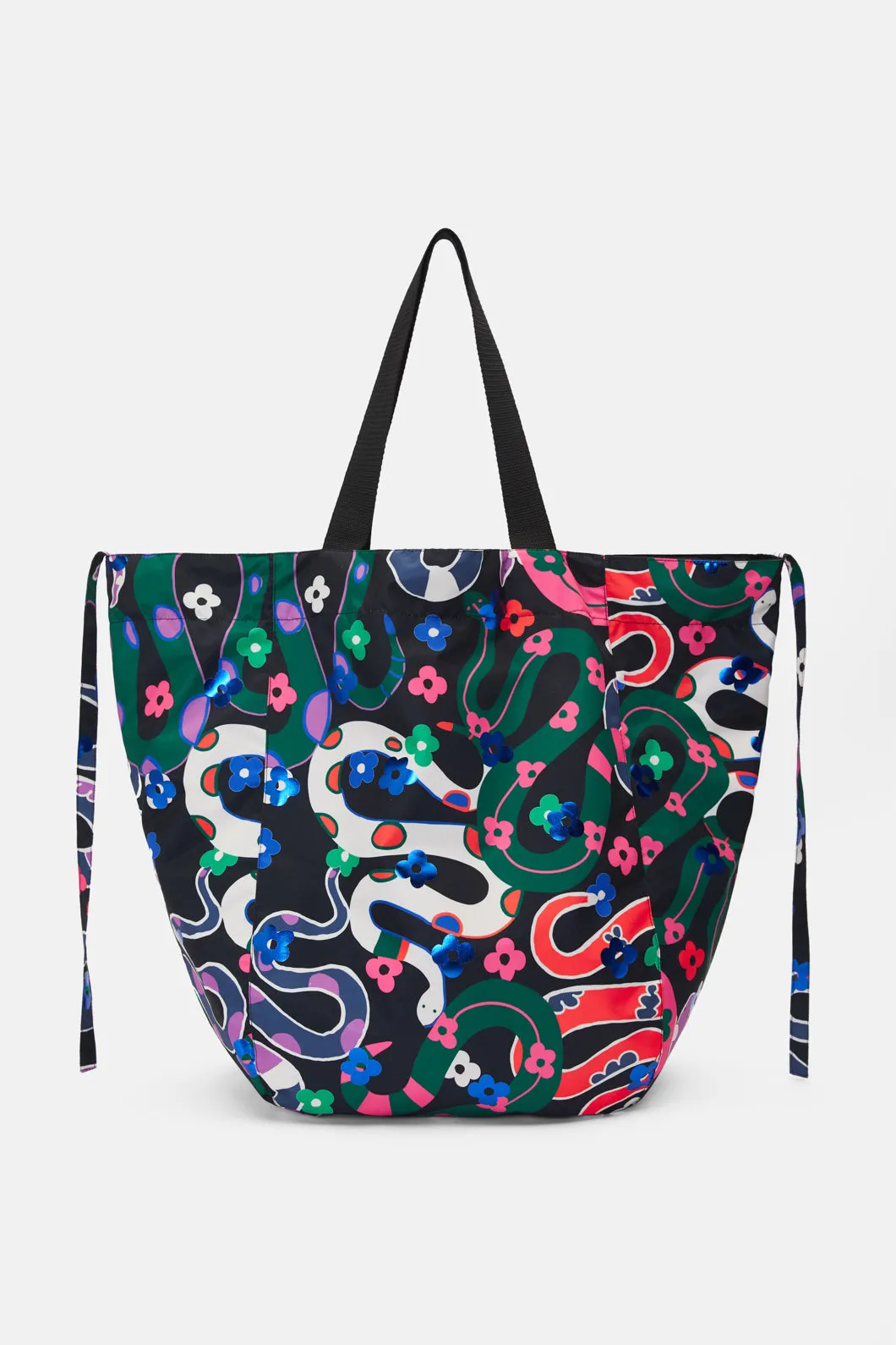 Floral Snake Tote