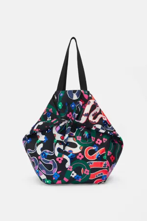 Floral Snake Tote