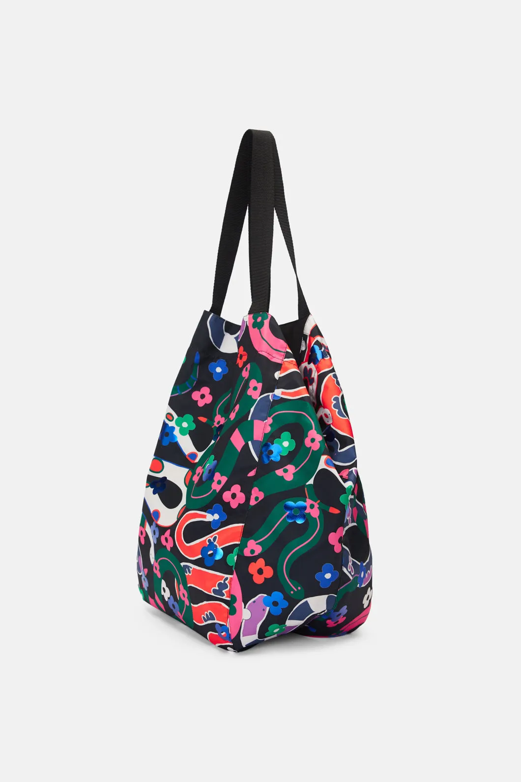 Floral Snake Tote