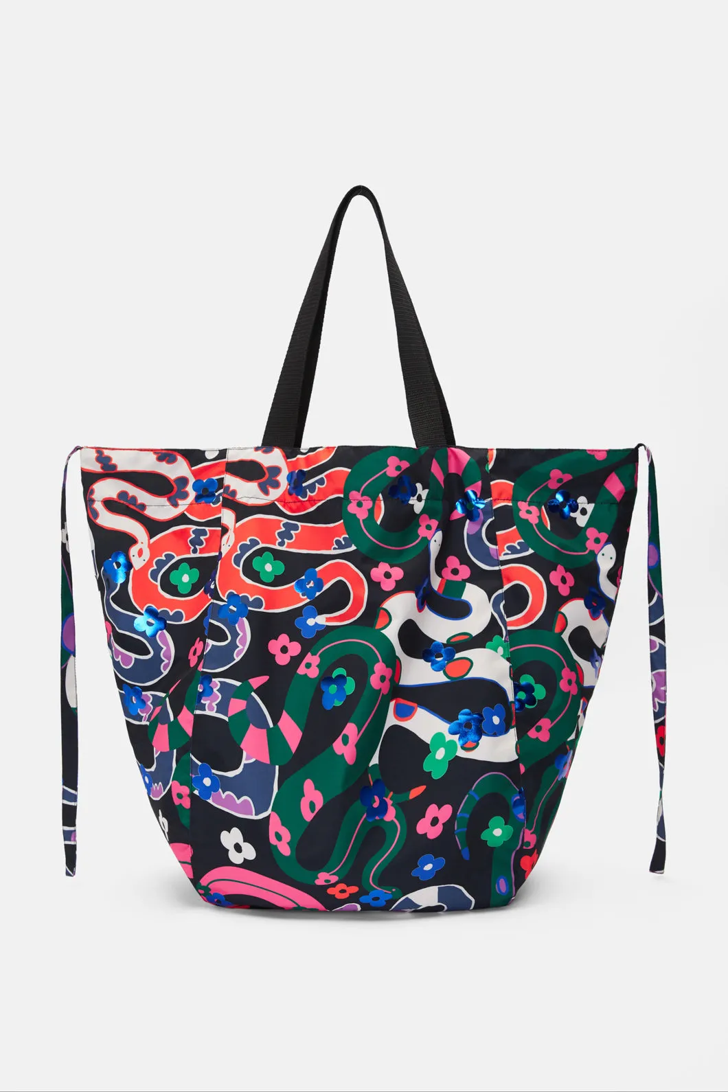 Floral Snake Tote