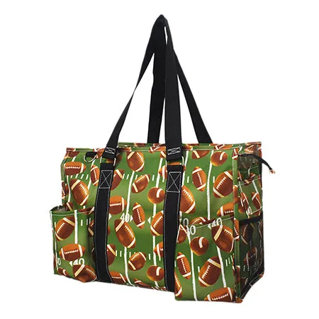 Football Life NGIL Zippered Caddy Large Organizer Tote Bag