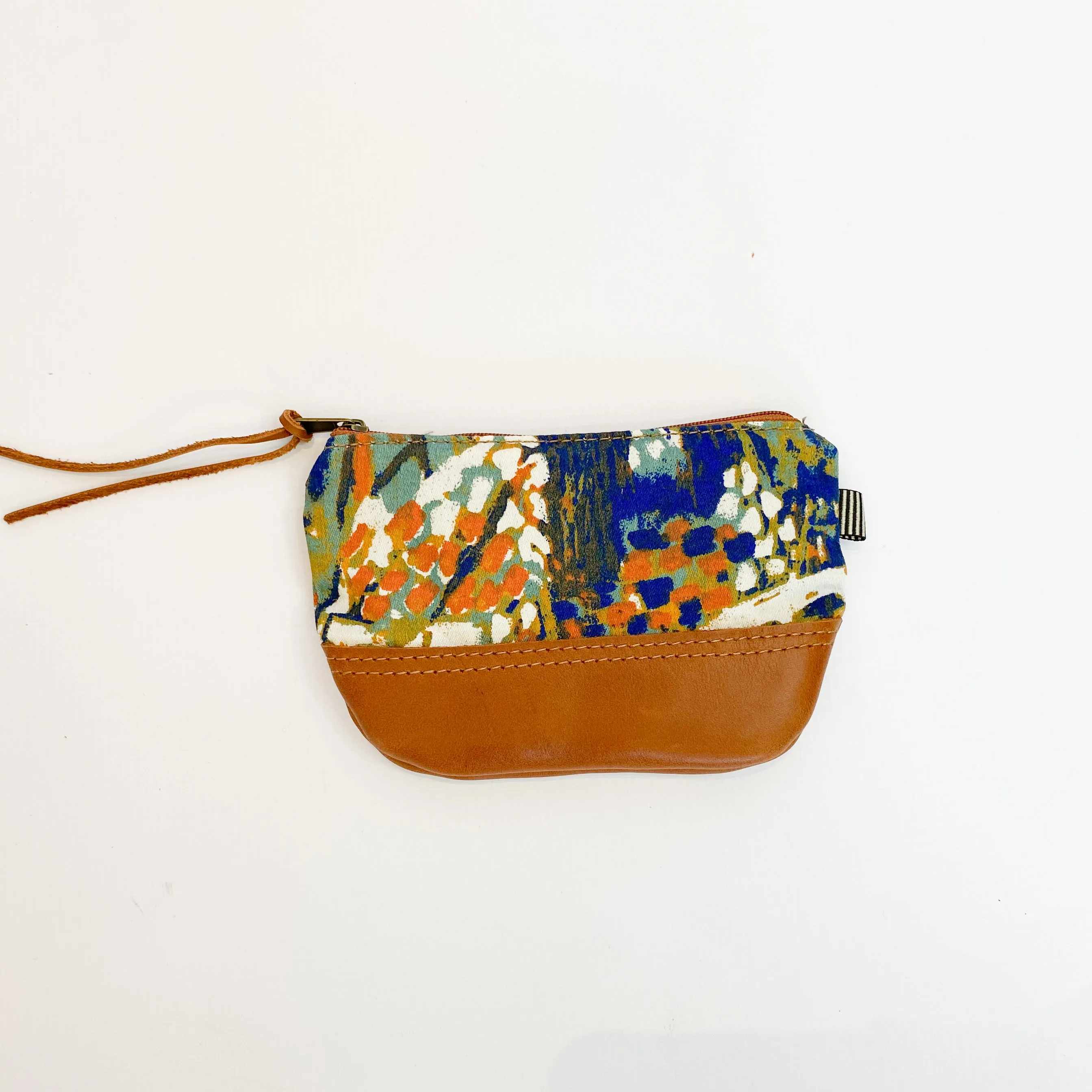 Gia leather and art purse