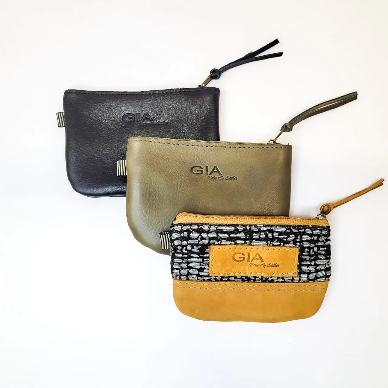 Gia leather olive coin purse