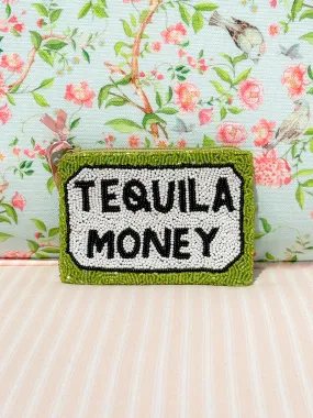 Glamfox - Green Tequila Money Beaded Coin Purse