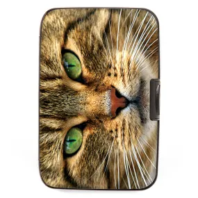 GREEN EYED CAT ARMORED WALLET